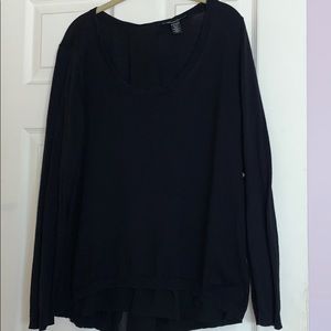 Kenneth Cole sweater with chiffon back